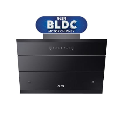 Glen Hood KOPPA HSR 90 Kitchen Chimney 60cm | 1600 m/hr| BLDC Motor| Filterless Thermal Auto Clean | Slant Design | Heat Sensor|Touch & Gesture Control|1-Year Comprehensive Warranty & 7-Year on Motor Glen Hood KOPPA HSR 90 Kitchen Chimney 60cm | 1600 m/h