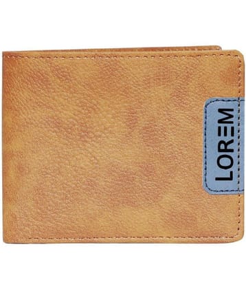 Lorem - Brown Faux Leather Mens Two Fold Wallet ( Pack of 1 ) - Brown