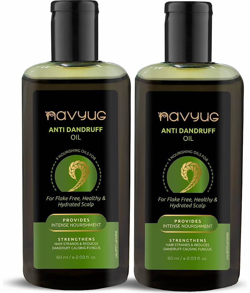 Leeford Navyug Anti - Dandruff Hair Oil for Men & Women | Nourishes Scalp | 60ml, Pack of 2