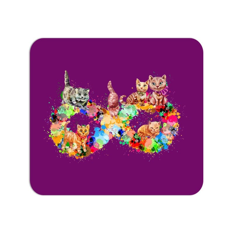 Infinity Cat Love Mouse Pad