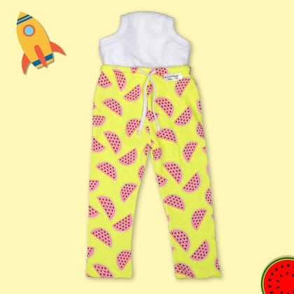 Snugkins Diaper Pant Potty Training Pajamas for Boys & Girls , 100% Cotton - Pack of  1 - Watermelon-Size 1 (1-2 years) / 1