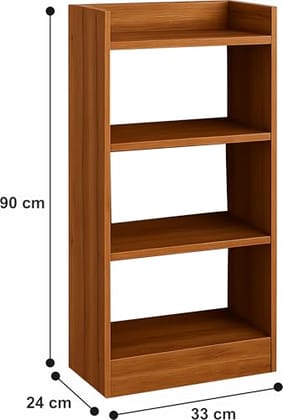 Enigmatic Woodworks Wooden Open Bookshelf Multipurpose for Home Rack Showcase Organizer for Living Room I