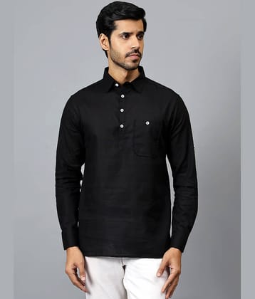 Yugnik Indigo Cotton Men's Regular Kurta ( Pack of 1 )