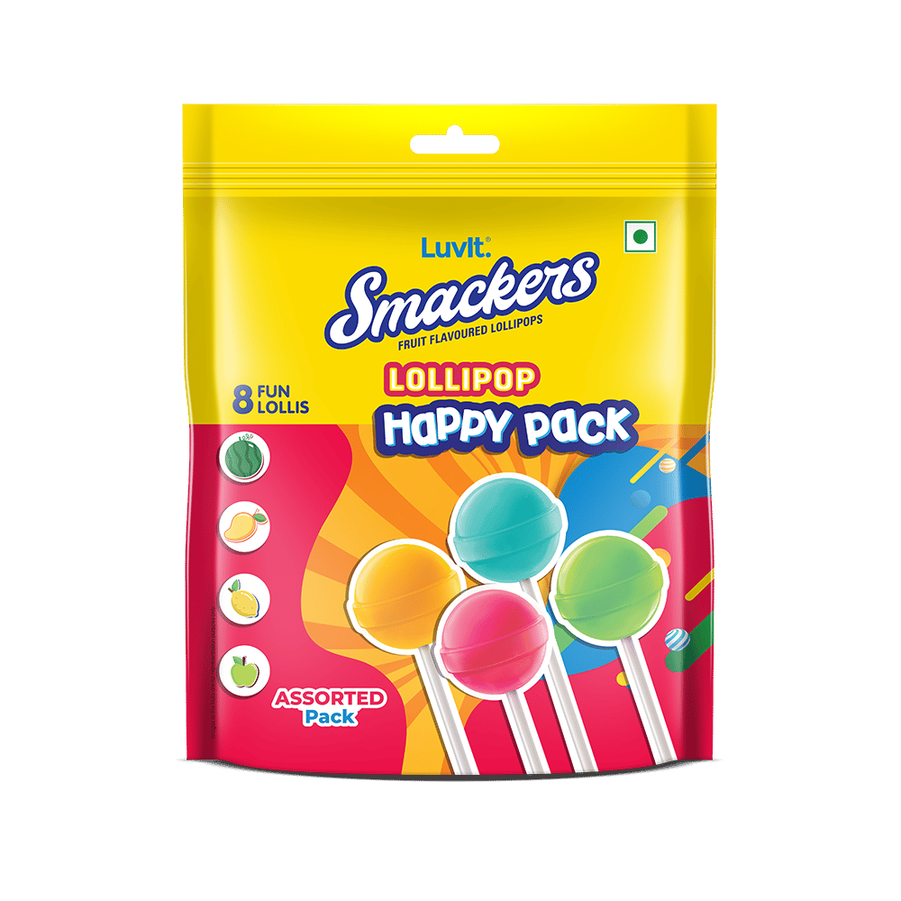 Luvit Smackers Fruit Pouch || 8 Pieces || 96 Grams- In-active