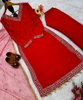 Party Wear Beautiful Top And Bottom With Dupatta