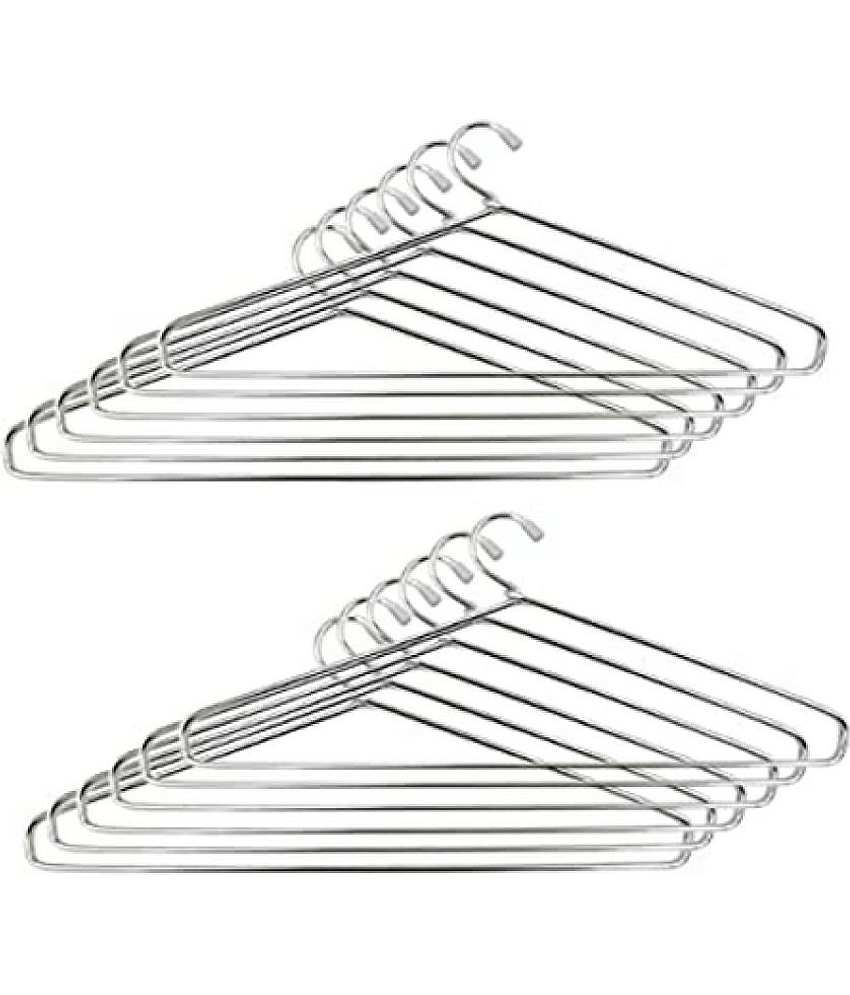 VARKAUS - Stainless Steel Standard Clothes Hangers ( Pack of 12 )
