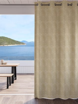 DDECOR - 100% Polyester Large Door 9 Ft|135 CM X 270 CM| - Beige