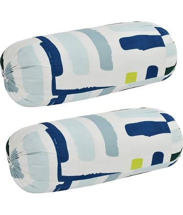 MAHALUXMI COLLECTION Set of 2 Polyester Bolster Covers