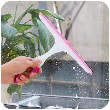 Small Wiper for Cleaning Windshield and Kitchen Table & Platform Cleaning Wiper Soft Silicone Handle (Multicolour)
