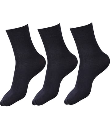 Dollar - Black Cotton Boy's Thumb Socks ( Pack of 3 )