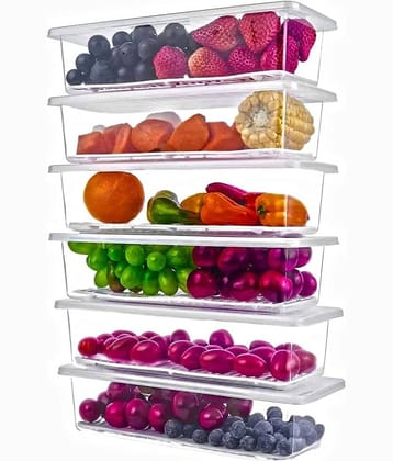 SHARUJA Fridge Storage Polyproplene Transparent Food Container ( Set of 1 )