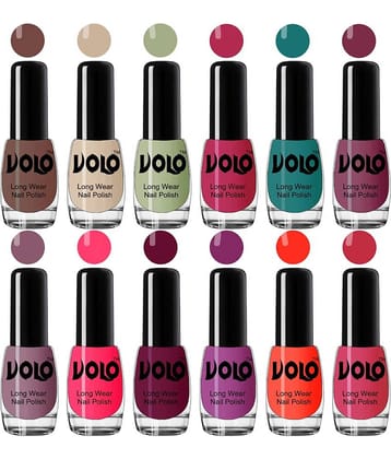 VOLO Best Affordable FullYear Collection Nail Polish Combo 12 Pcs Multi Glossy 60 mL