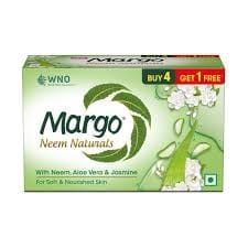 Margo Neem Naturals With Aloe Vera & Jasmine Soap Bar Combo 500G(B4G1) Free