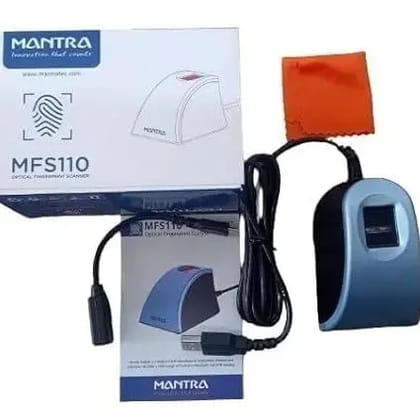 Mantra MFS110 Biometric Fingerprint Scanner ( Silver Black )