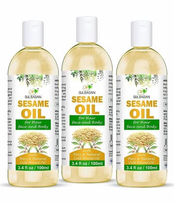 GULBADAN Color Protection Sesame Oil 300 ml ( Pack of 3 )