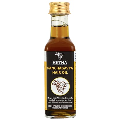 Panchagavya Hair Oil (Size - 100 ml) by HETHA ORGANICS LLP