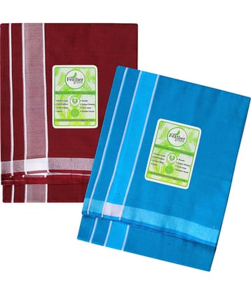 Feather Green Multi Dhoti