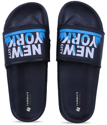 Fabbmate Black Mens Slide Flip Flop - None