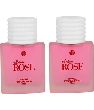 JD INTERNATIONAL Bulgarian Rose Unisex Apparel Perfume For Men & Women Perfume 30 ml (Pack of 2)
