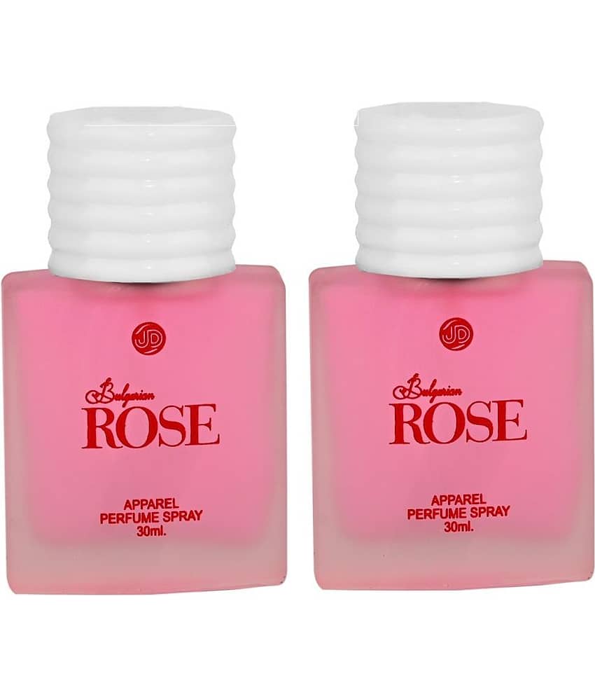JD INTERNATIONAL Bulgarian Rose Unisex Apparel Perfume For Men & Women Perfume 30 ml (Pack of 2)
