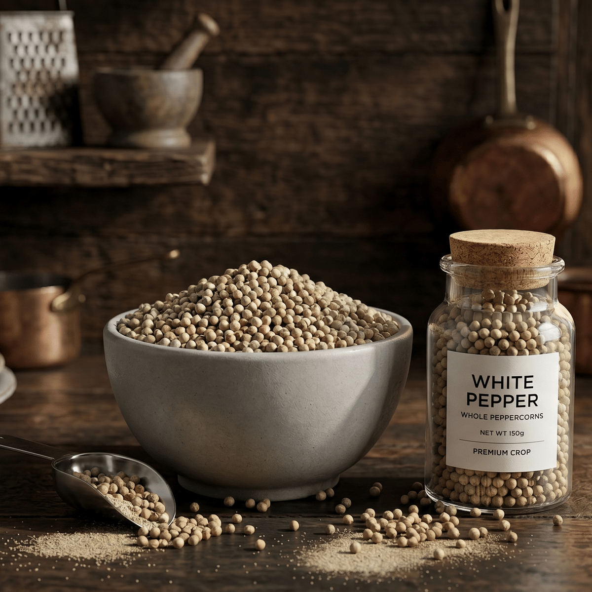 ODM Masala White Pepper (Safed Mirch) - Whole Aromatic Spice