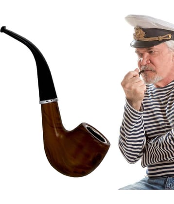 JMALL Brown 14 cm Wooden Pipe - Pack of 1
