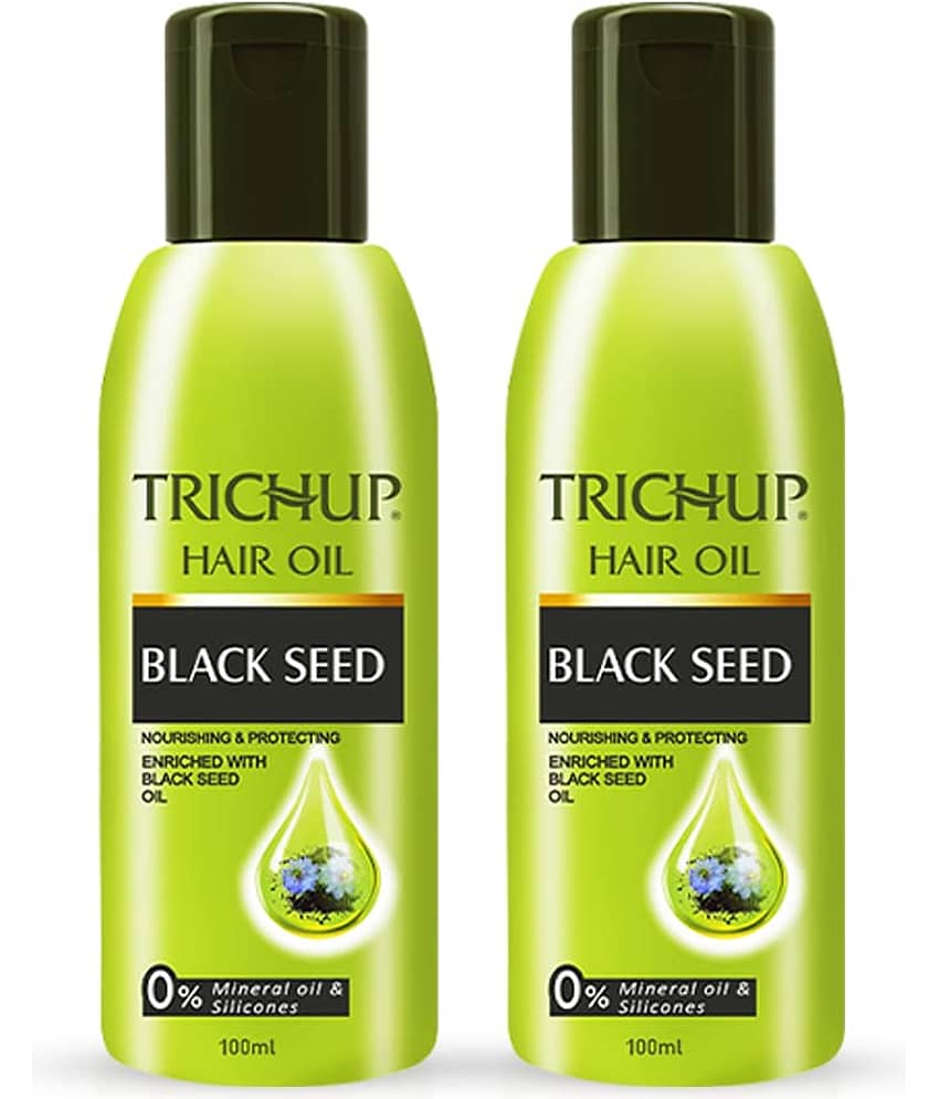 Trichup Black Seed Hair Oil 100ml Pack of 2 | Herbal Nourishing Oil for Strong, Smooth & Healthy Hair | Reduces Hair Fall