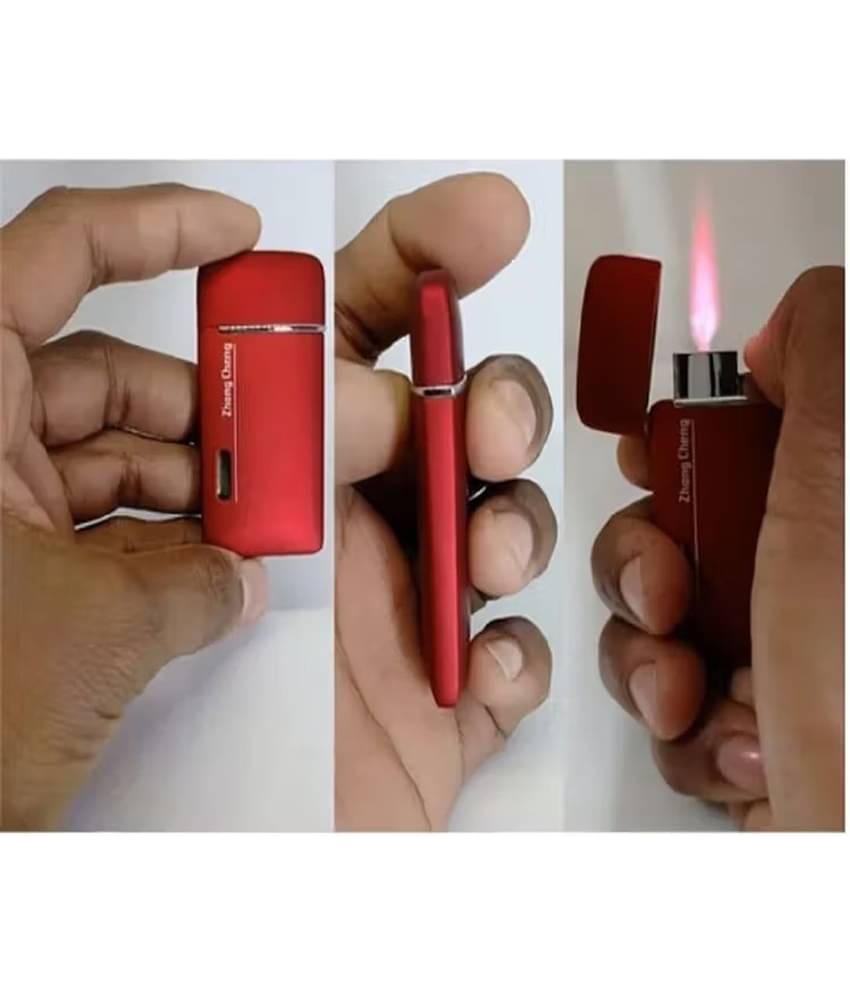 Kadio Red Iron Cigarette Lighter ( Pack of 1 )