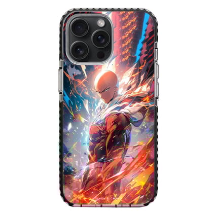 Saitama One Punch Man Anime iPhone 15 Pro Max Stride Phone Case-Stride
