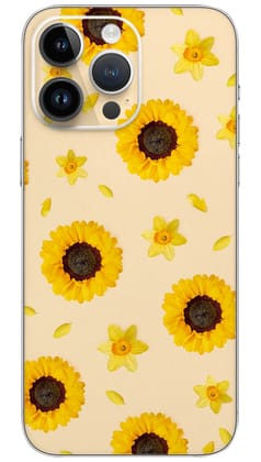 Yellow flowers frame pattern Mobile Skin Wrap  - PATTC0102