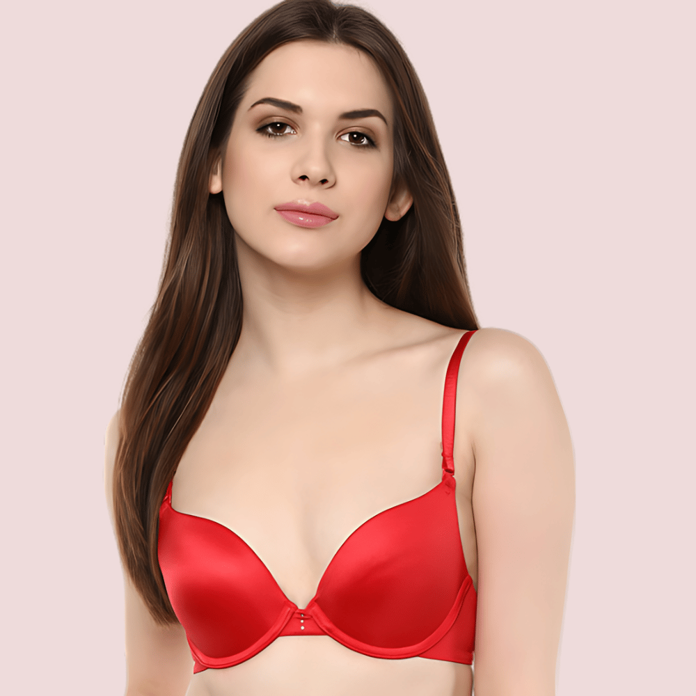 Smooth Sexy Hot Red Bridal Bra (Pk Of 2)