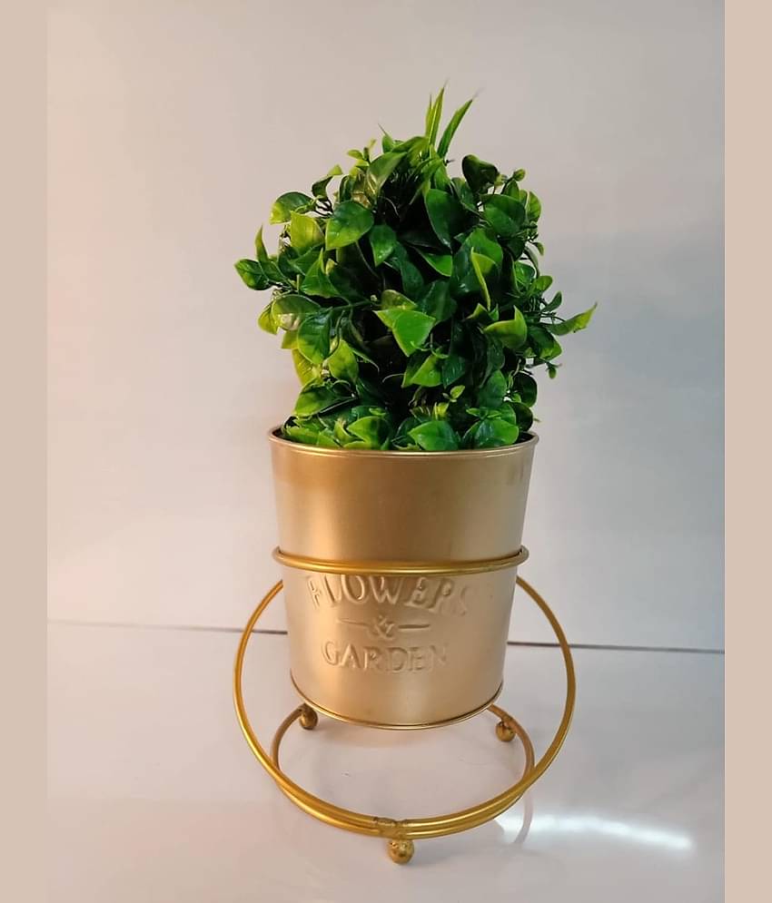 R.R.V. International - Multicolor Rose Artificial Flowers With Pot ( Pack of 1 )