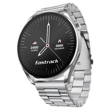 Fastrack Dezire FX1 Smart Watch with 1.38" Inch Ultra VU HD Display Bluetooth Calling , IP68 Water Resistant- Silver