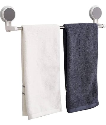 NCMART Wall Mounted Self Adhesive Magic Sticker Towel Holder in Bathroom/Towel Rod for Bathroom/Hangers for Clothes/Cloth Hanger for Wall/Towel Stand/Towel Napkin (Towel Rack) (Pack of 1)