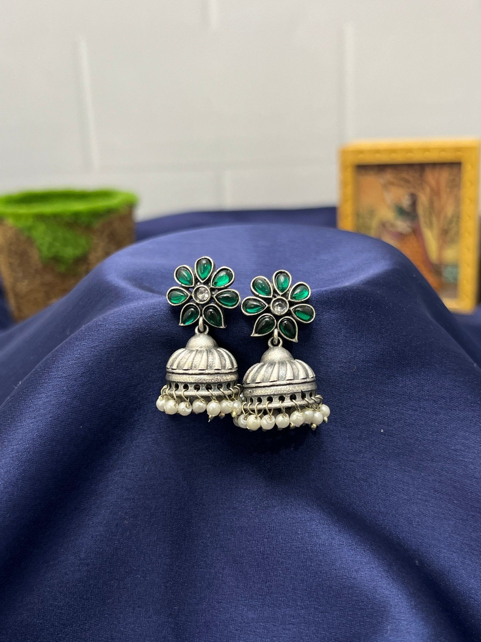 Oxidised Jhumka 0009