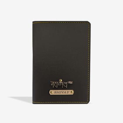 PERSONALISED PASSPORT COVER - GRAY