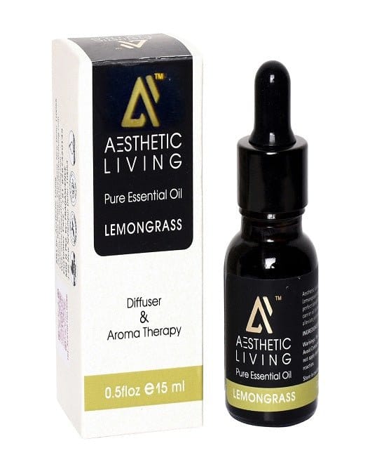 Aesthetic Living Pure Lemongrass Essential Oil, 15 ml
