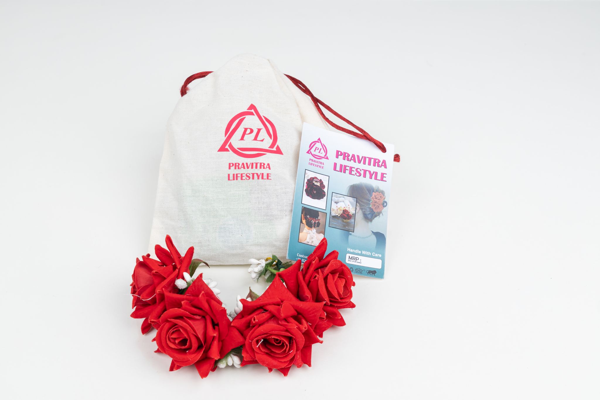 Red Rose Hair Broch 1 piece each