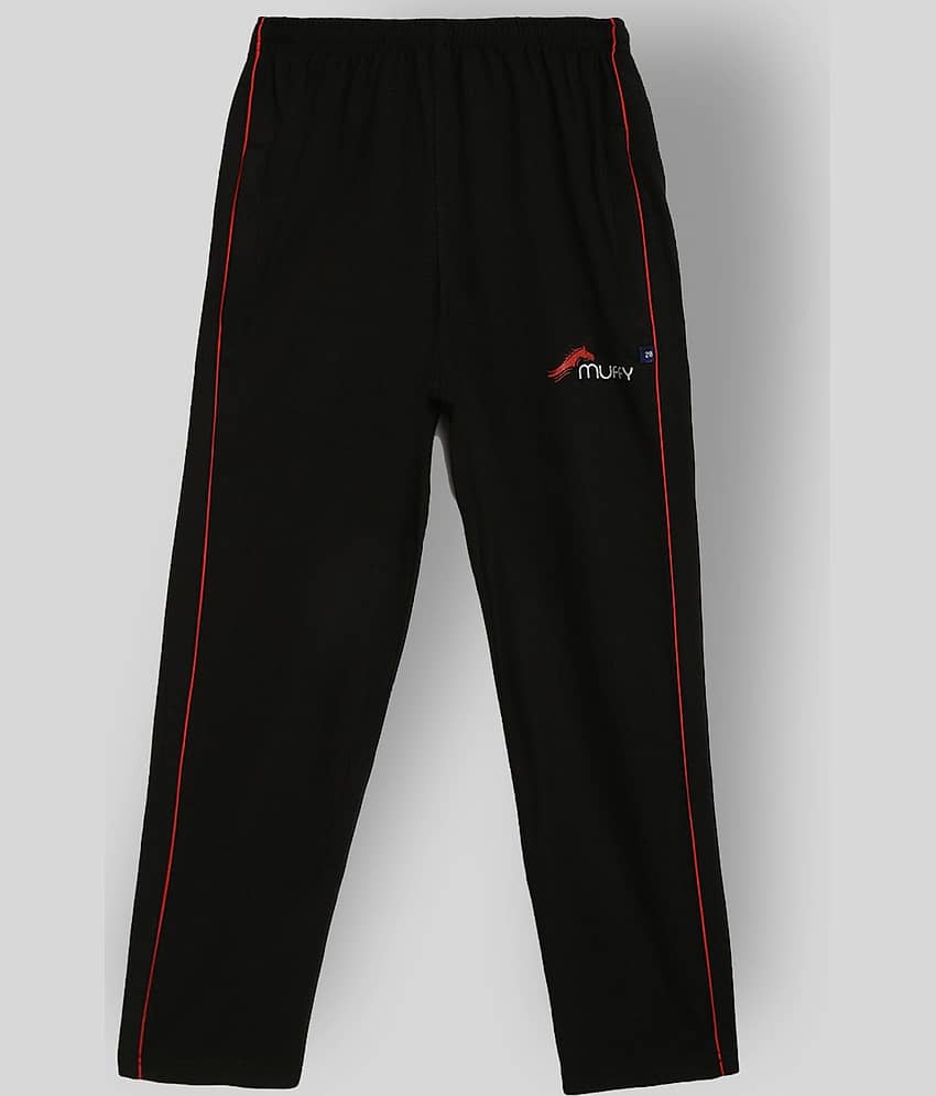 Muffy Pack of 1 Boys Cotton Trackpant ( Black )