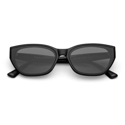 PERKEY 100% UV Protected Stylish Sunglasses For Women - PRKY0018-C1-Medium / Black / Black