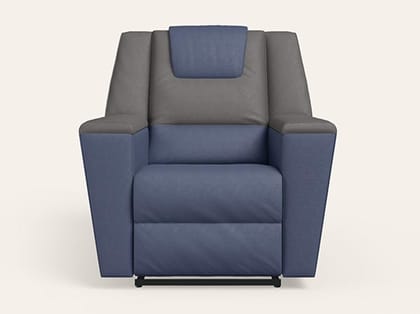 SumoV2 Manual 1 Seater Fab Leather Recliner (3-Years Warranty, Blue Grey) SumoV2 Manual 1 Seater Fab Leather Recliner (3-Years Warranty, Blue Grey)