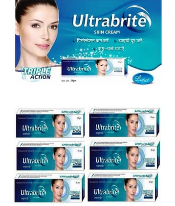 ULTRABRITE SKIN WHITENING CREAM 25 GM (PACK OF 6) Night Cream 150 gm Pack of 6