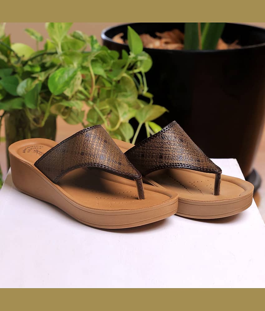 Aerowalk Brown Women's Slip On Heels
