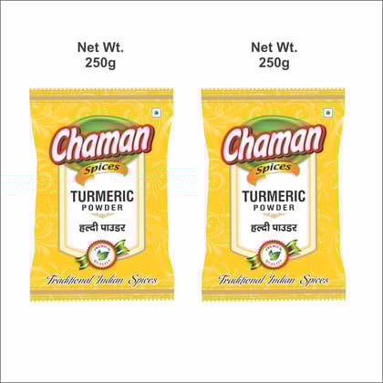 Chaman Haldi Powder, 250 gm - Pack of 2