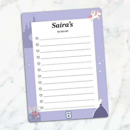 Princess Kids To-Do List-Lilac / Magnet
