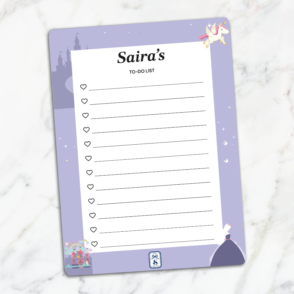 Princess Kids To-Do List-Lilac / Magnet