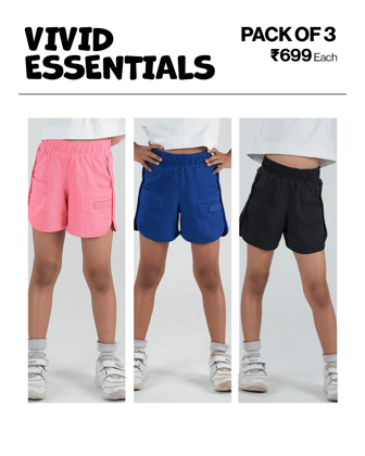 3-Pack All Day Cotton Shorts-4-5 Y
