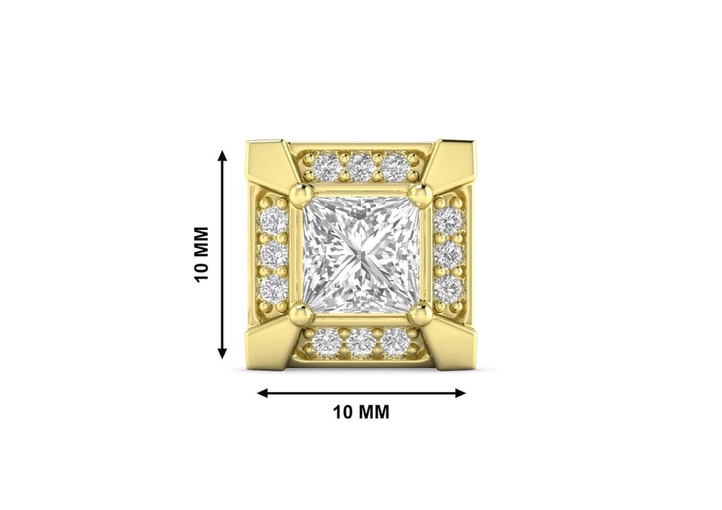 Valiant Princess Solitaire Stud For Him (1 Pc Only)