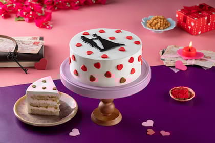 Happy Anniversary Fondant Cake