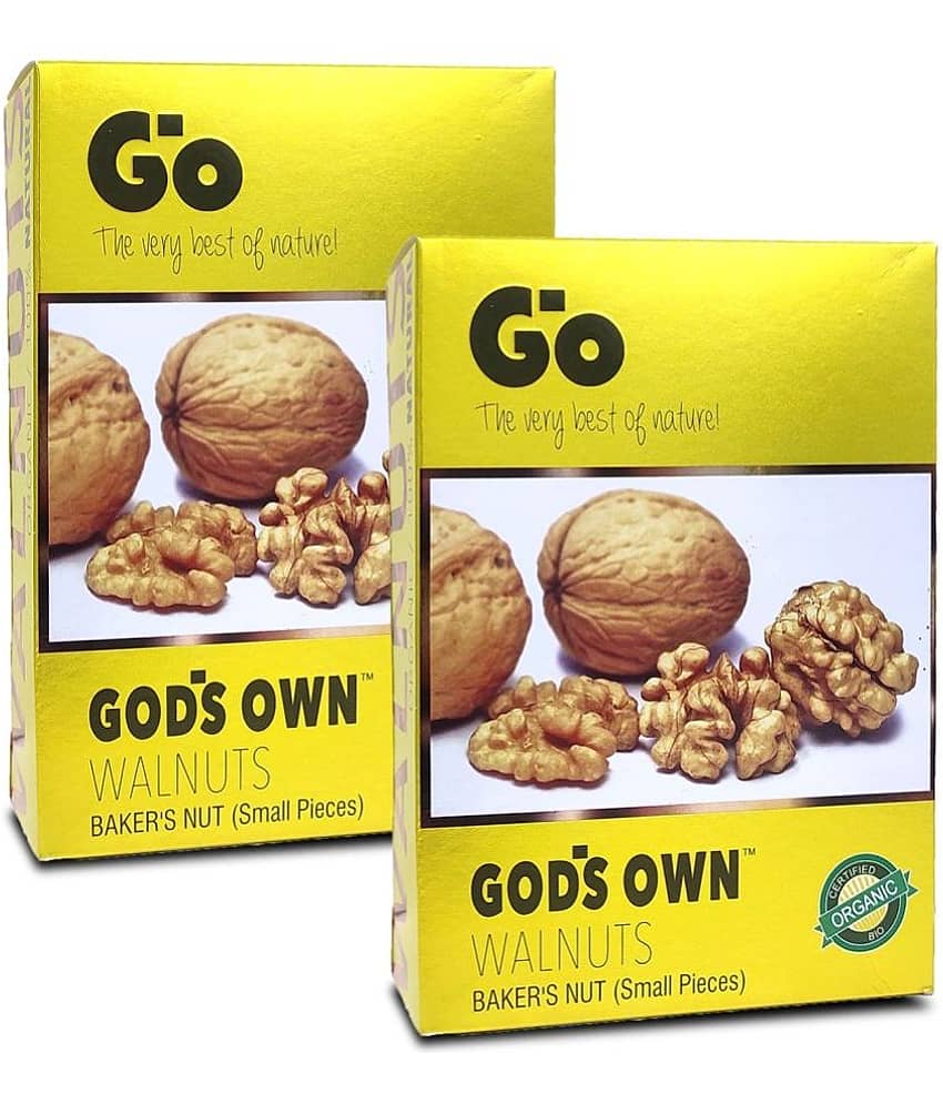 Go Walnut Baker's Nuts - Small Pieces for Bakery Creations, 500G (250G X 2)